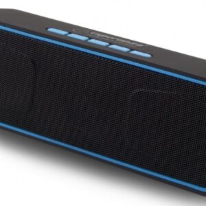 Coluna Bluetooth Port?til 2x 3W (Preto/Azul) - ESPERANZA