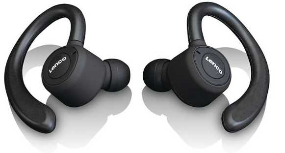 Auriculares Bluetooth à Prova de Água + PowerBank (Preto) - LENCO