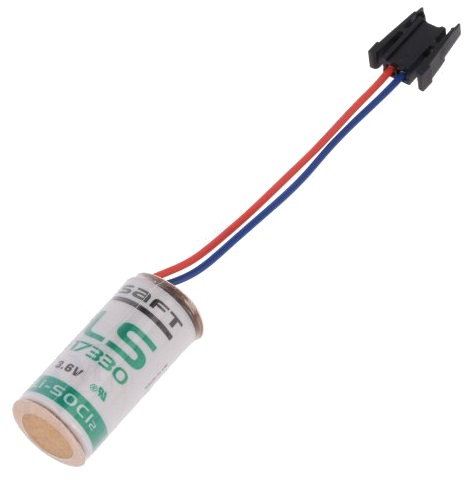 Pilha Litio Li-SOCl2 17335 2/3A 3,6V 2100mAh c/ Fios e Conector - SAFT