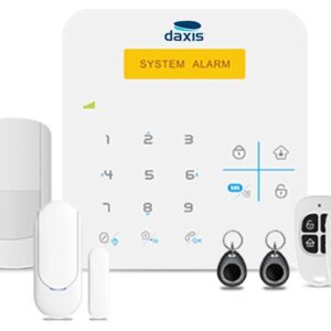 Kit Alarme s/ Fios GSM Anti-Intrusão (Branco) - DAXIS