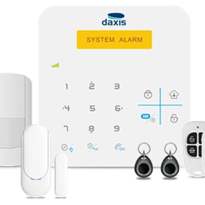 Kit Alarme s/ Fios GSM Anti-Intrusão (Branco) - DAXIS