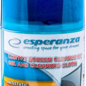 Kit de Limpeza p/ Ecr?s LCD/TFT/Plasma (Spray + Pano de Microfibras) - ESPERANZA