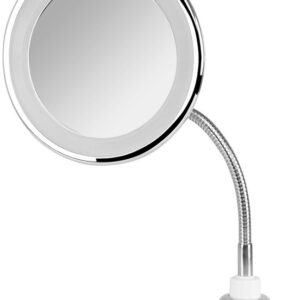 Espelho com Luz LED (17cm) c/ Braço Extensível - ORBEGOZO