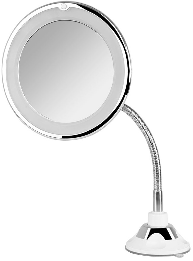 Espelho com Luz LED (17cm) c/ Braço Extensível - ORBEGOZO