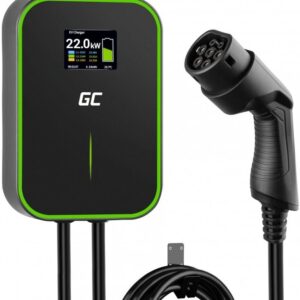 Carregador Wallbox EV14 Tipo 2 / 22kW / 32A / 6m (Preto) - GREEN CELL