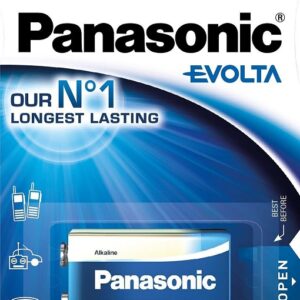 Pilha Alcalina 9V 6LR61 - Panasonic EVOLTA