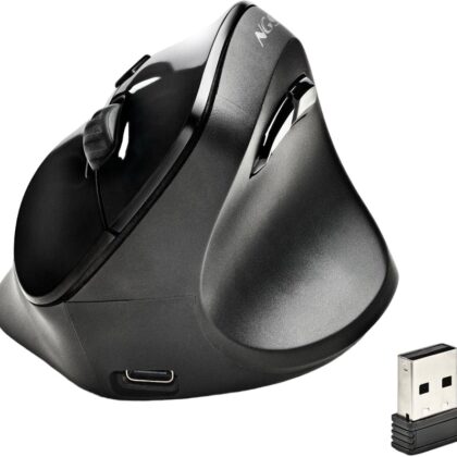 Rato Ergonómico RF Wireless Ótico EVO MOKSHA 2400DPI (Preto) - NGS