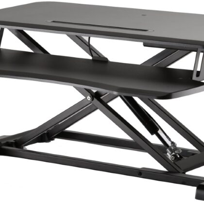 Suporte de Mesa c/ Base e Elevação (Preto) - EWENT