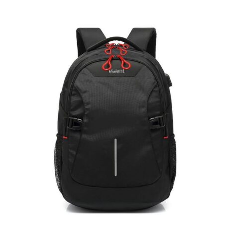 Mochila 15,6 EW2526 c/ Porta USB (Preto) - EWENT