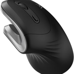 Rato Ergon?mico EW3154 s/ Fios 2.4Ghz/USB-A 3200DPI (Preto/Prateado) - EWENT