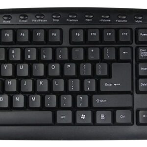 Teclado Multimédia USB Layout PT QWERTY (Preto) - EWENT