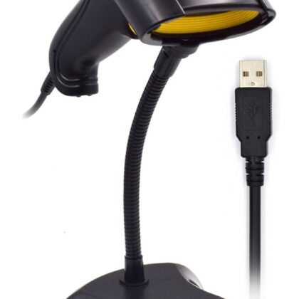 Leitor Código Barras EW3400 USB Laser 1D c/ base - EWENT