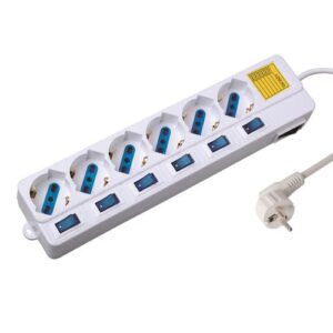 Estabilizador de Corrente Sextupla 6 Tomadas CA (1,5 mts) - EWENT