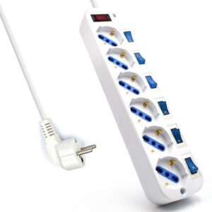 Estabilizador de Corrente 6 Tomadas CA (5 mts) - EWENT