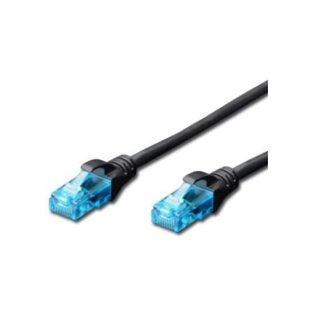 Cabo de Rede RJ45 Cat5e U/UTP Preto (50cm) - EWENT
