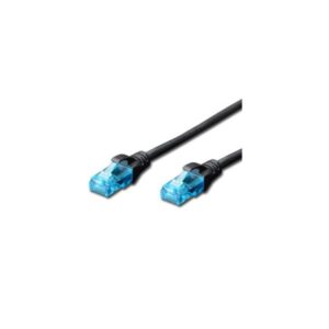 Cabo de Rede RJ45 Cat5e U/UTP Preto (1 metro) - EWENT