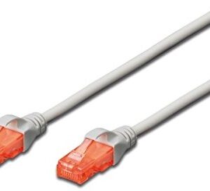 Cabo de Rede RJ45 Cat6 U/UTP Cinzento (2 mts) - EWENT