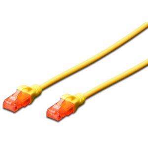 Cabo de Rede RJ45 Cat6 U/UTP Amarelo (2 mts) - EWENT