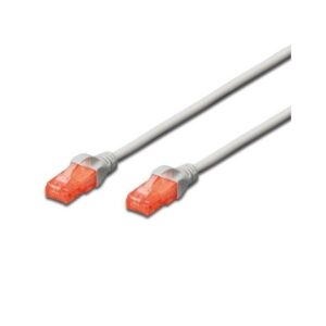 Cabo de Rede RJ45 Cat6 U/UTP Cinzento (10 mts) - EWENT