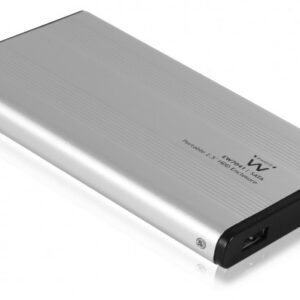 Caixa Externa USB2.0 p/ Disco Rigido HDD/SSD 2.5 (Cinzento) - EWENT