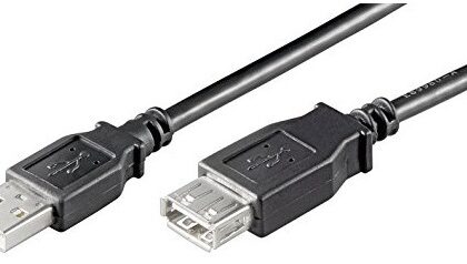Cabo USB A Macho - USB A Fêmea 2.0 (1,8 mts) - EWENT