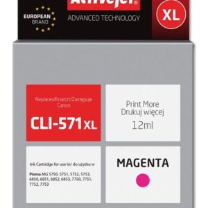 Tinteiro Compat?vel CLI-571M XL Canon (Magenta) - ACTIVEJET