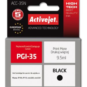 Tinteiro Compatível PGI-35 Canon (Preto) - ACTIVEJET