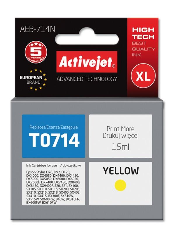 Tinteiro T0714, T0894 Compatível c/ Epson (Amarelo) - ACTIVEJET