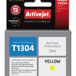 Tinteiro T1304 Compatível c/ Epson (Amarelo) - ACTIVEJET