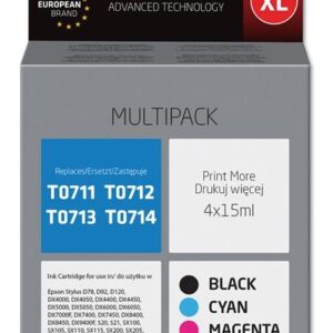 Tinteiro T0715 Compat?vel c/ Epson (Multicor) - ACTIVEJET