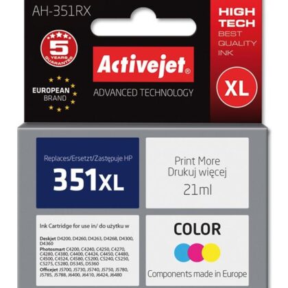 Tinteiro 351XL Compatível HP (Tricolor) - ACTIVEJET