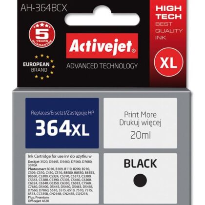 Tinteiro 364XL Compatível HP (Preto) - ACTIVEJET