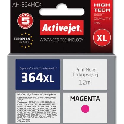 Tinteiro 364XL Compatível HP (Magenta) - ACTIVEJET