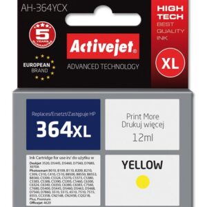 Tinteiro 364XL Compat?vel HP (Amarelo) - ACTIVEJET