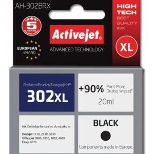 Tinteiro 302XL Compatível HP (Preto) - ACTIVEJET