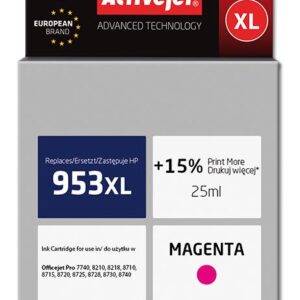Tinteiro 953XL Compatível HP (Magenta) - ACTIVEJET