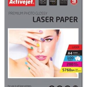Papel Fotográfico AP4-200G100L A4 Lustro 100 Folhas - ACTIVEJET