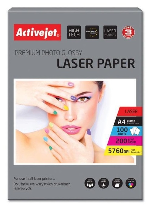 Papel Fotográfico AP4-200G100L A4 Lustro 100 Folhas - ACTIVEJET