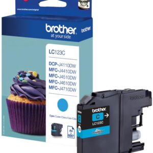 Tinteiro LC-123C Original (Ciano) - BROTHER