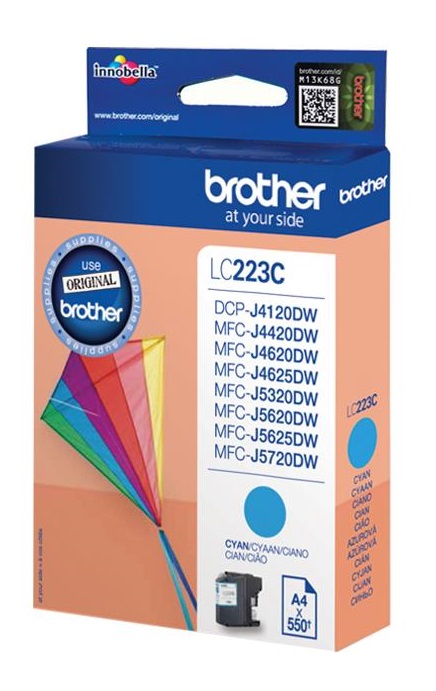 Tinteiro LC-223C Original (Ciano) - BROTHER
