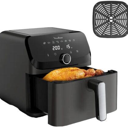 Fritadeira Easy Fry Mega 7,5L 2020W (Preto/Cinzento) - MOULINEX