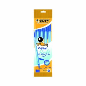 Esferográfica Bic Cristal Soft Pack de 4 Azul