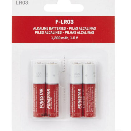 Blister 4 Pilhas Alcalinas AAA LR03 1,5V - FONESTAR