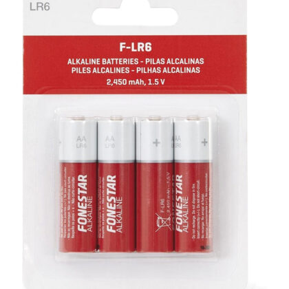 Blister 4 Pilhas Alcalinas AA LR6 1,5V - FONESTAR