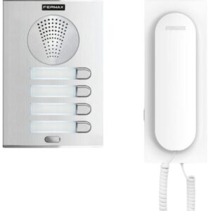 Kit Audio Porteiro City 4+N 4/L (Branco/Cinzento) - FERMAX