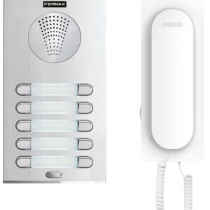 Kit Audio Porteiro City 4+N 10/L (Branco/Cinzento) - FERMAX