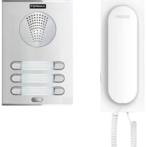 Kit Audio Porteiro City 4+N 6/L (Branco/Cinzento) - FERMAX