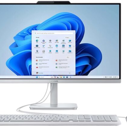 Computador All-in-One A100-471 23.8 Intel N100 4-Core 8GB/512GB SSD s/ SO (Cloud Grey) - LENOVO