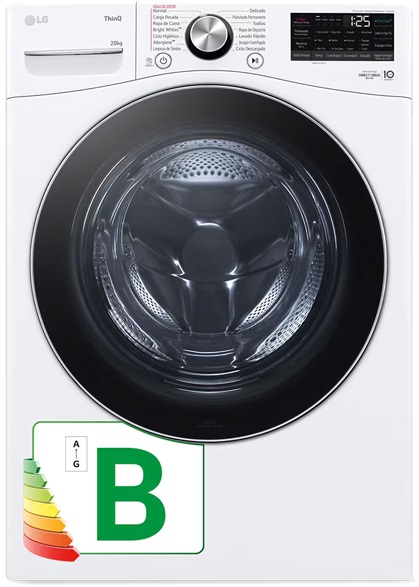 Máquina de Lavar Roupa F0P3CYV2W 20Kg 1000RPM (Branco) - LG