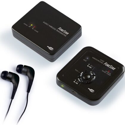 Sistema s/ Fios de Auscultadores Stéreo 2,4Ghz - FONESTAR